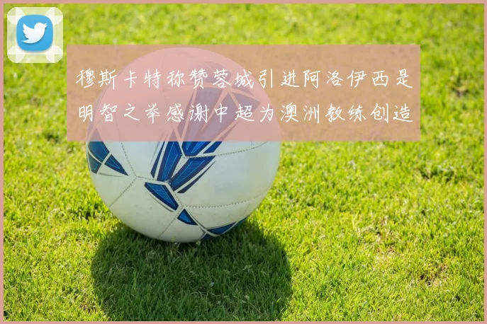 穆斯卡特称赞蓉城引进阿洛伊西是明智之举感谢中超为澳洲教练创造机会
